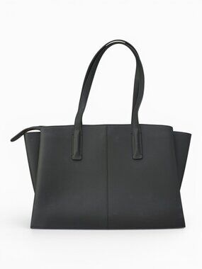 FREJA NEW YORK Paloma Black Vegan Leather Tote, Fits 16" Laptop